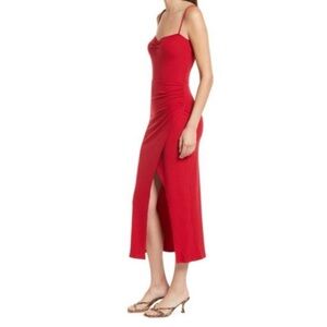 Reformation Formosa Knit Dress Cherry Red NWT Dress Size M